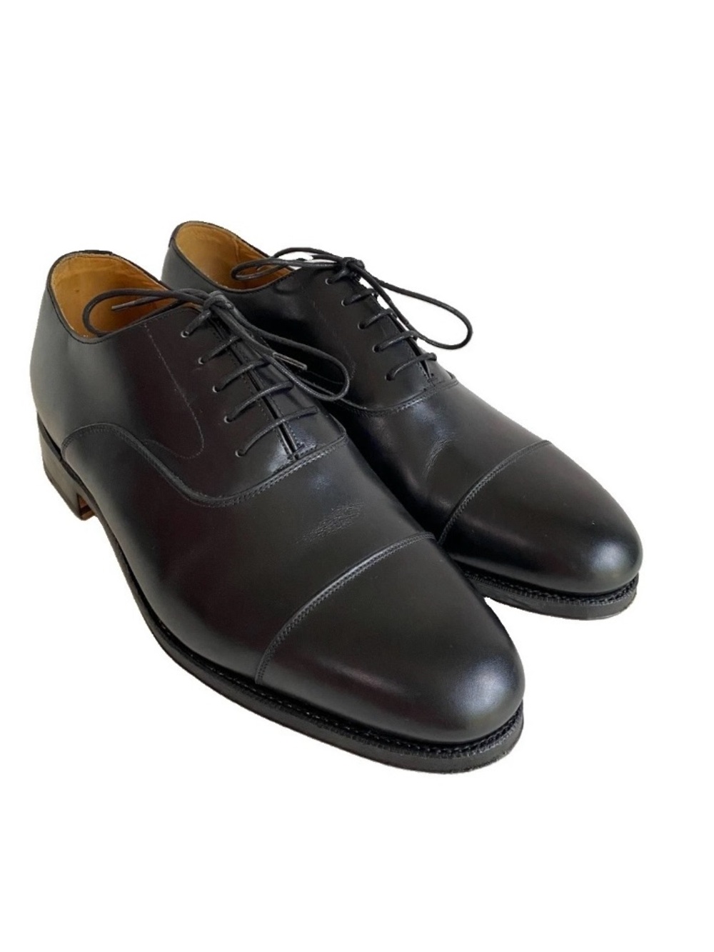 Meermin Classic Black Leather Cap Toe Oxfords Men’s 8 2E